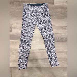 Adidas Supernova Athletic Leggings, Pink&Purple Geometric Pattern, Ankle Zip